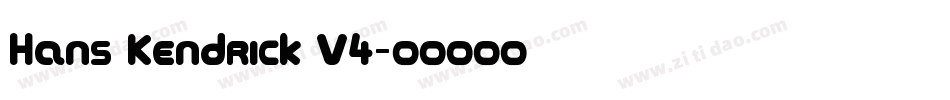 Hans Kendrick V4字体转换